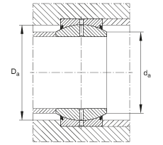 關(guān)節(jié)軸承 GE180-DO, 根據(jù) DIN ISO 12 240-1 標準，需維護