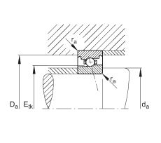 主軸軸承 HS7001-E-T-P4S, 調(diào)節(jié)，成對或單元安裝，接觸角 α = 25°，限制公差
