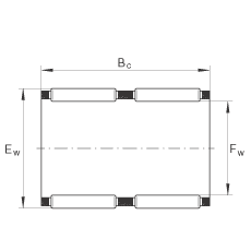 滾針及保持架組件 K75X83X35-ZW, 根據(jù) DIN 5405-1/ ISO 3030 標(biāo)準(zhǔn)，雙列