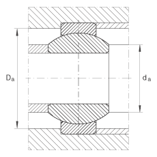 關(guān)節(jié)軸承 GE12-FO, 根據(jù) DIN ISO 12 240-1 標(biāo)準(zhǔn)，需維護(hù)
