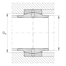 關(guān)節(jié)軸承 GE250-LO, 根據(jù) DIN ISO 12 240-1 標(biāo)準(zhǔn)，需維護