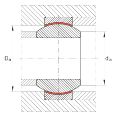 關(guān)節(jié)軸承 GE12-FW, 根據(jù) DIN ISO 12 240-1 標(biāo)準(zhǔn)，免維護(hù)