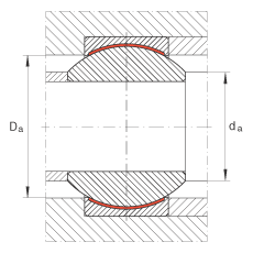 關(guān)節(jié)軸承 GE6-PW, 根據(jù) DIN ISO 12 240-1 標準，尺寸系列 K，免維護